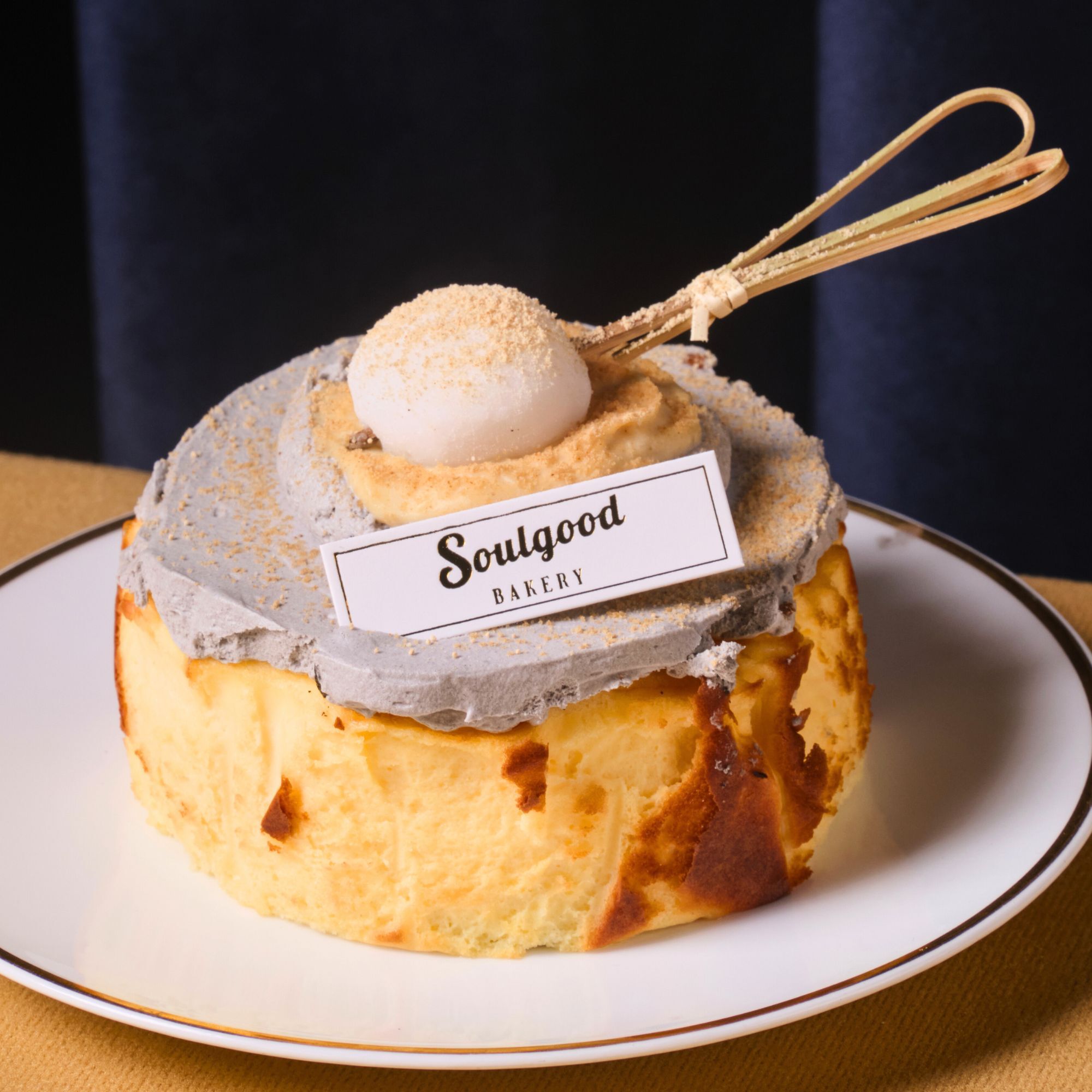 Black Sesame Mochi Soul Baby Basque Burnt Cheesecake