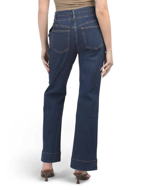 【預購】BAGATELLE COLLECTION G082058  女裝高腰闊腳牛仔褲