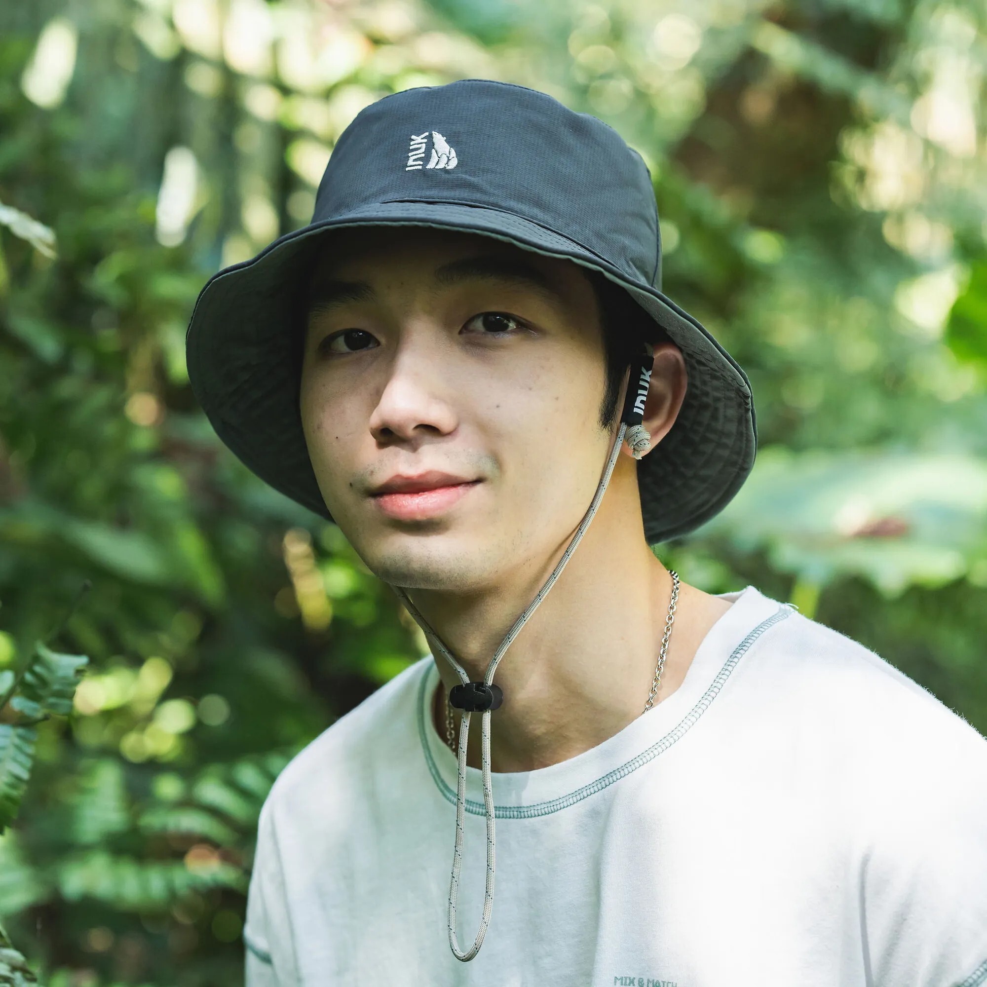 INUK 雙面漁夫帽 | 黑綠 (防潑水)