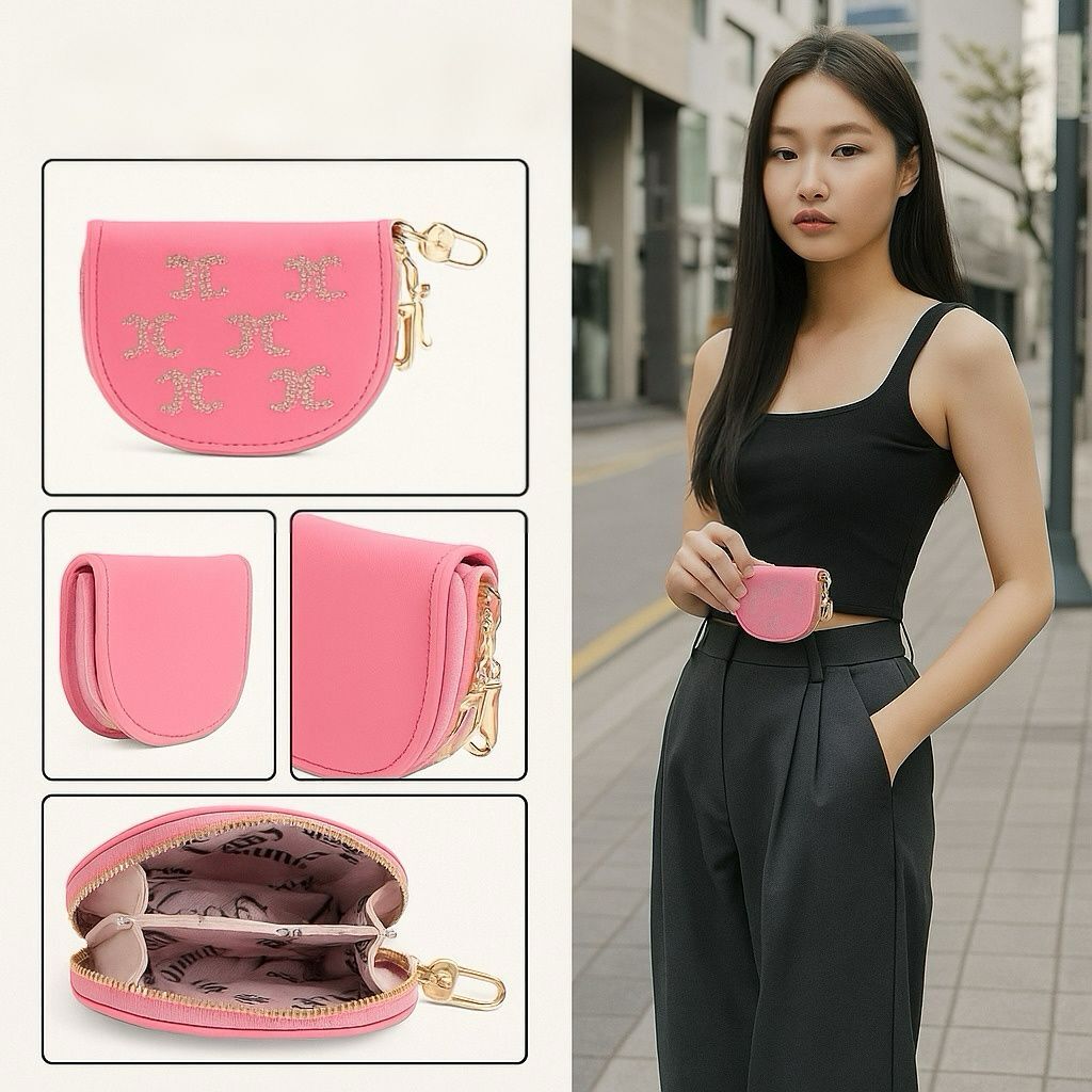 【預購】JUICY COUTURE Taking The Lead G082061 半月形卡包