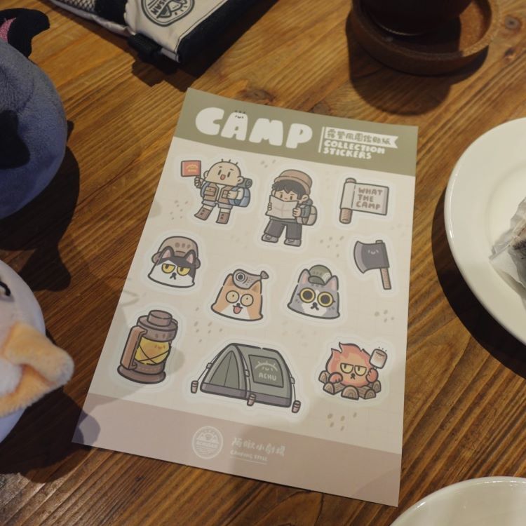 三毛野趣圖鑑貼紙