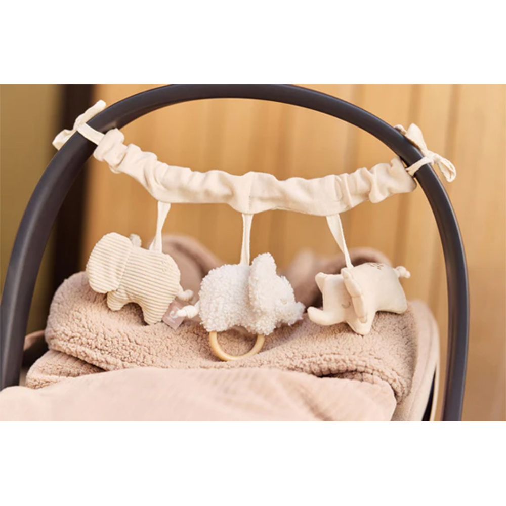 荷蘭Jollein 推車提籃玩具鏈-Elephant Tales