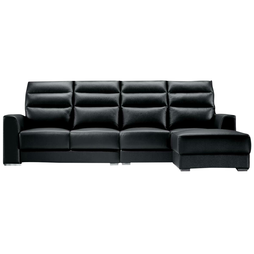 特里莎L型厚牛皮沙發-左右型