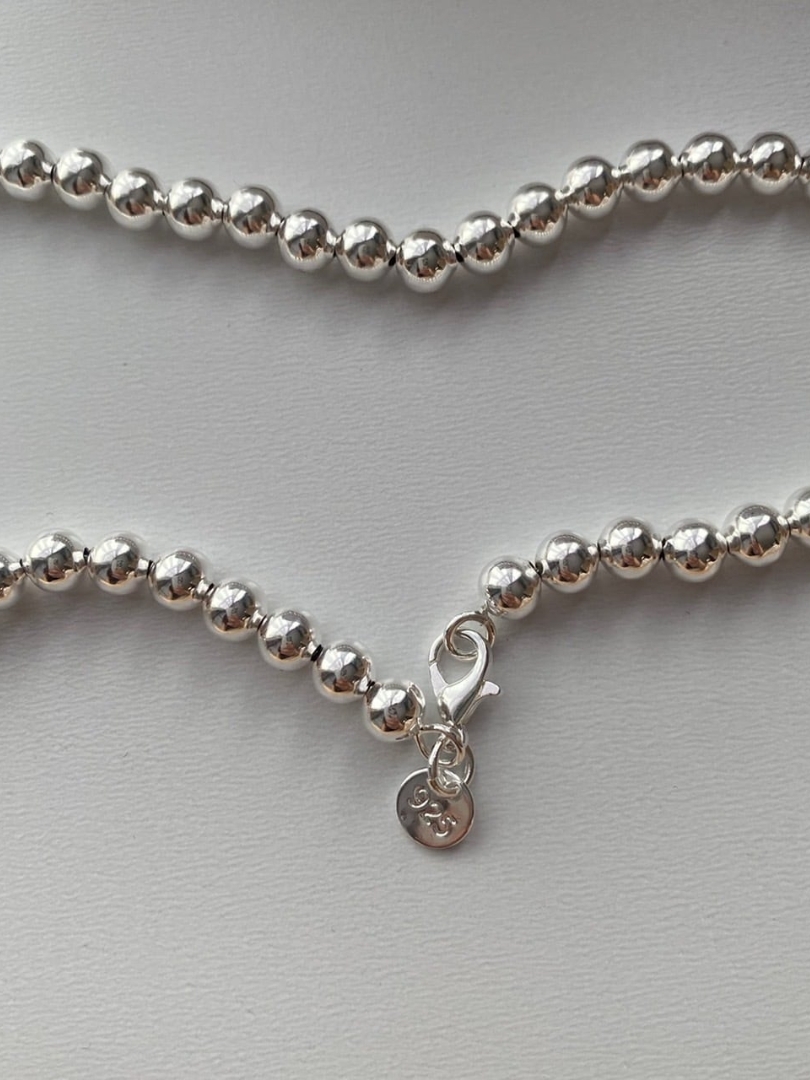 S925 ball chain necklace