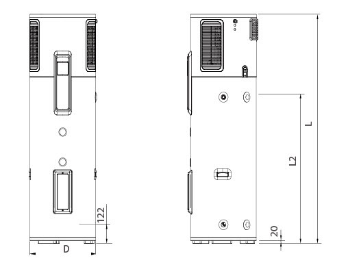 AO Smith 150L 室內室外落地型 熱泵熱水器 HPI-40D1.0BT