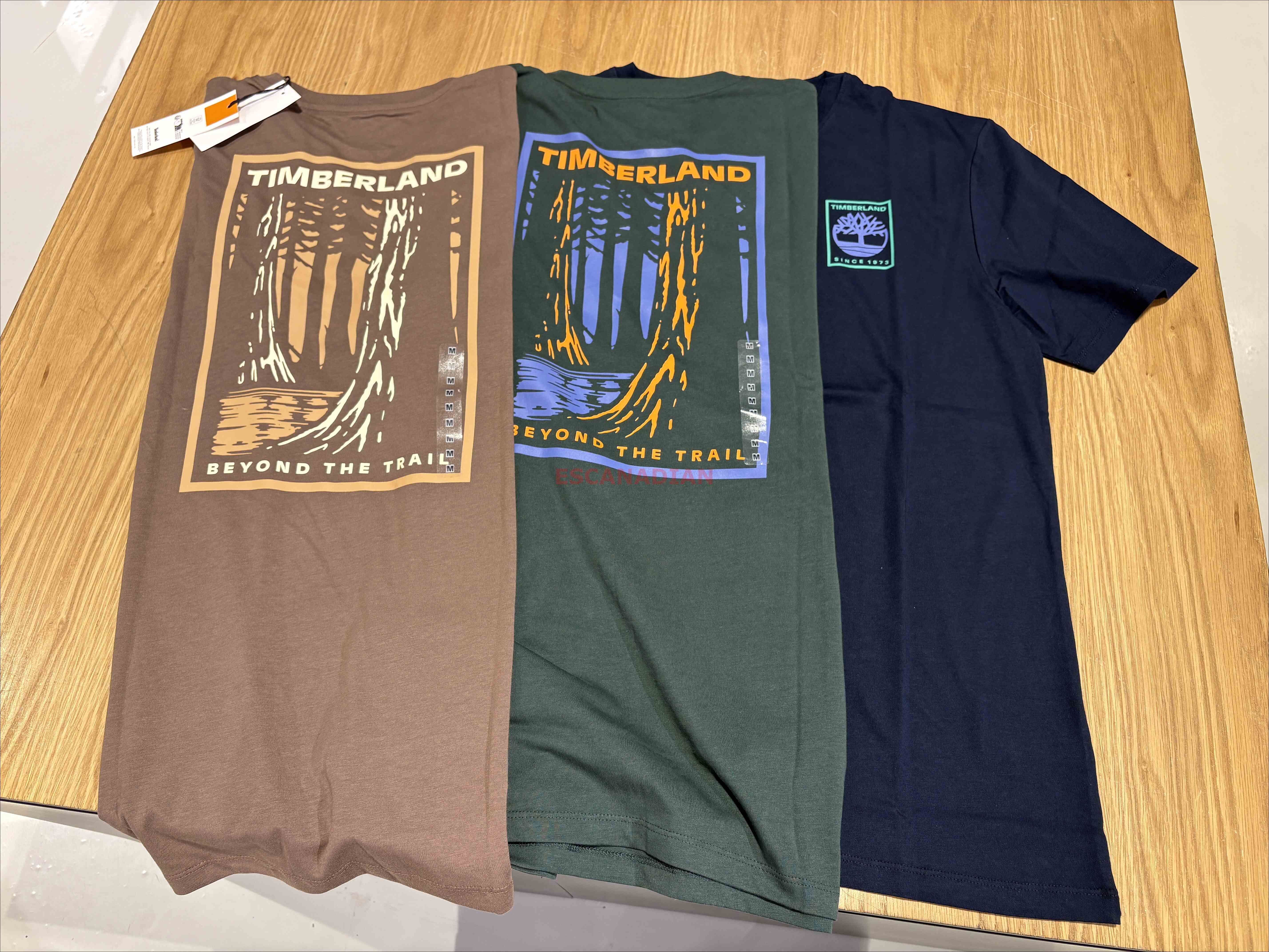 Timberland 大人 正反圖案 戶外森林圖案 短TEE (3色)