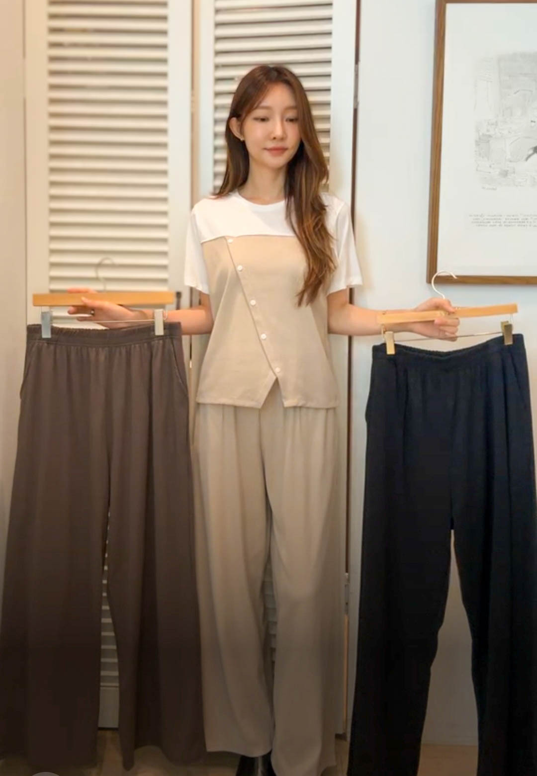 🥰PM_K1845   ▶️素面長褲 👉W:72-122cm H:132cm L:103cm
