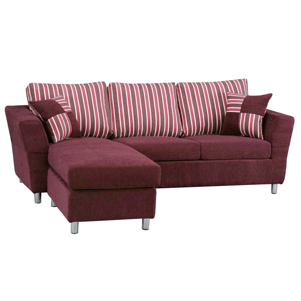 安娜L型布沙發-左右型(送抱枕)