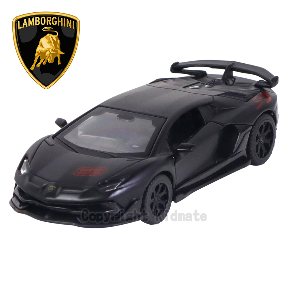 《 KIDMATE 》 1:43授權合金車(69)Lamborghini Aventador SVJ黑