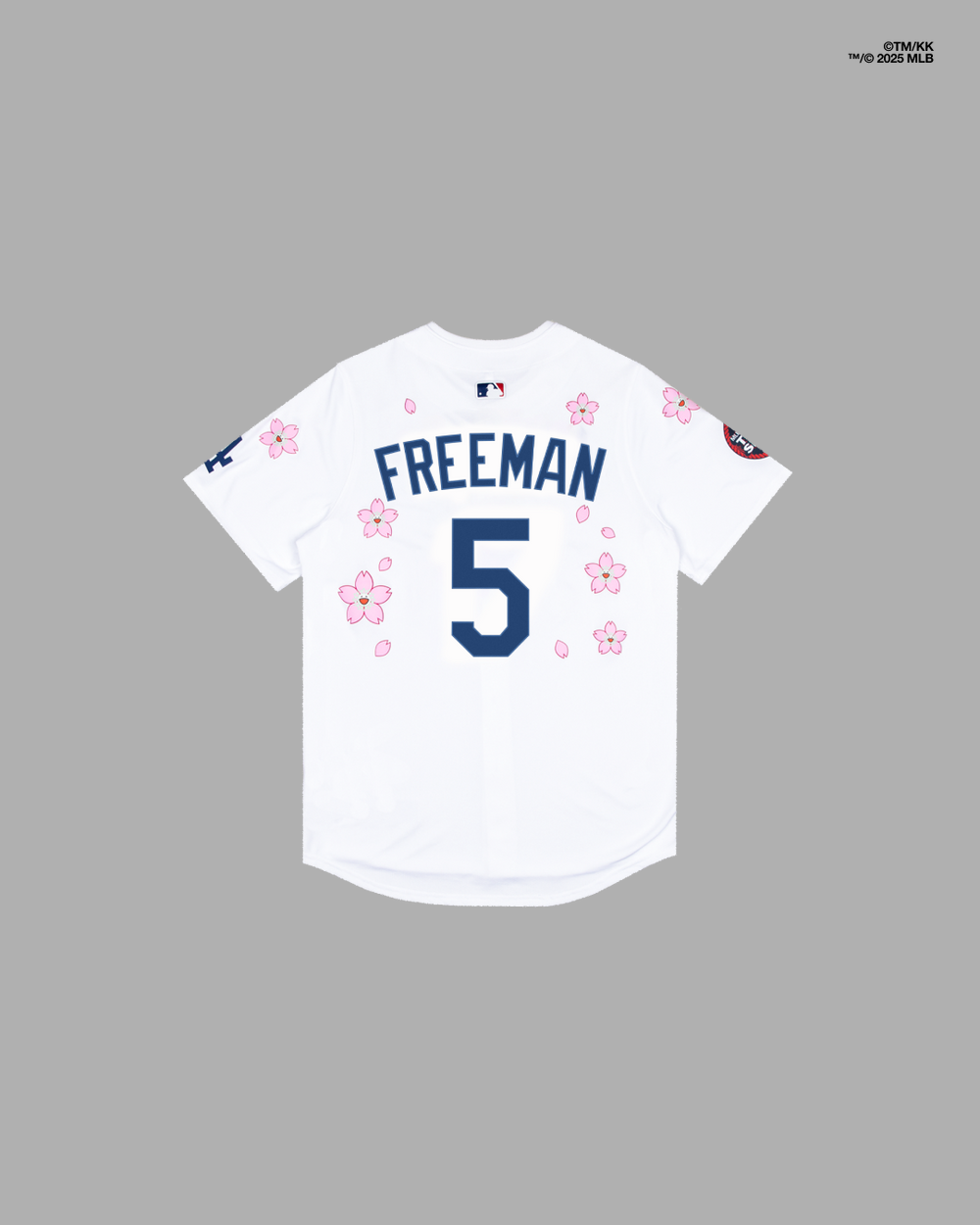 村上隆 Takashi Murakami × MLB 2025世界巡迴東京系列 道奇隊 弗里曼 5號 櫻花 球衣