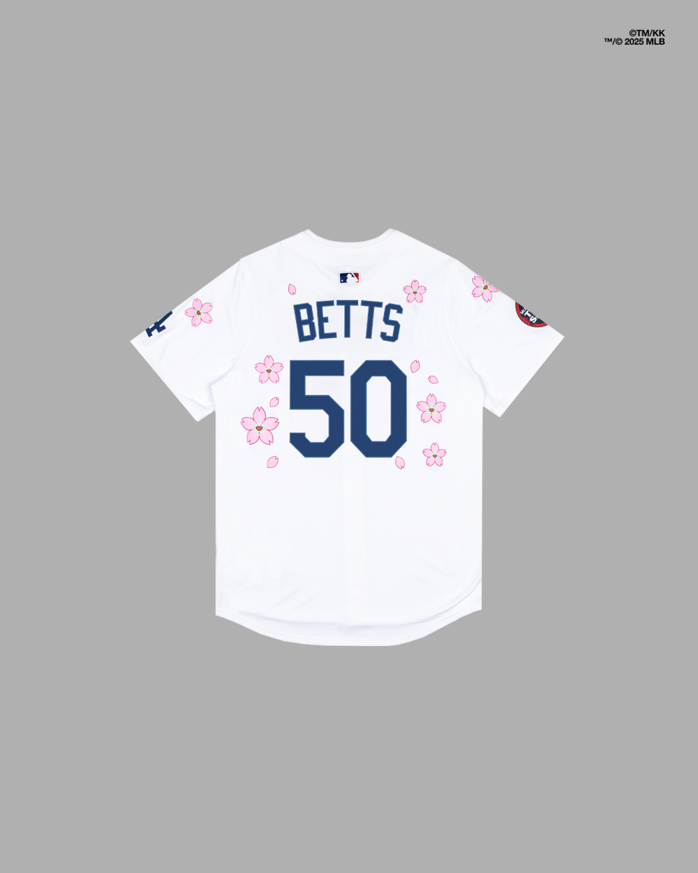 村上隆 Takashi Murakami × MLB 2025世界巡迴東京系列 道奇隊 貝茲 50號 櫻花 球衣