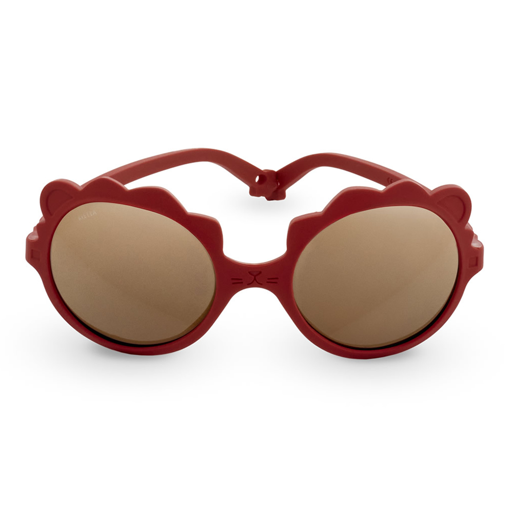 法國KiETLA LION萌貝獅幼兒太陽眼鏡(1-4Y 栗梅紅)