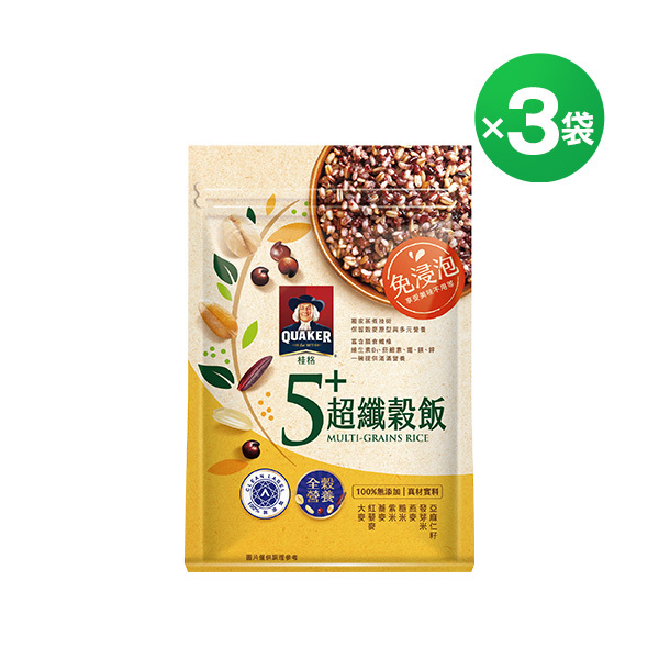 桂格 免浸泡五加穀飯1Kgx3袋