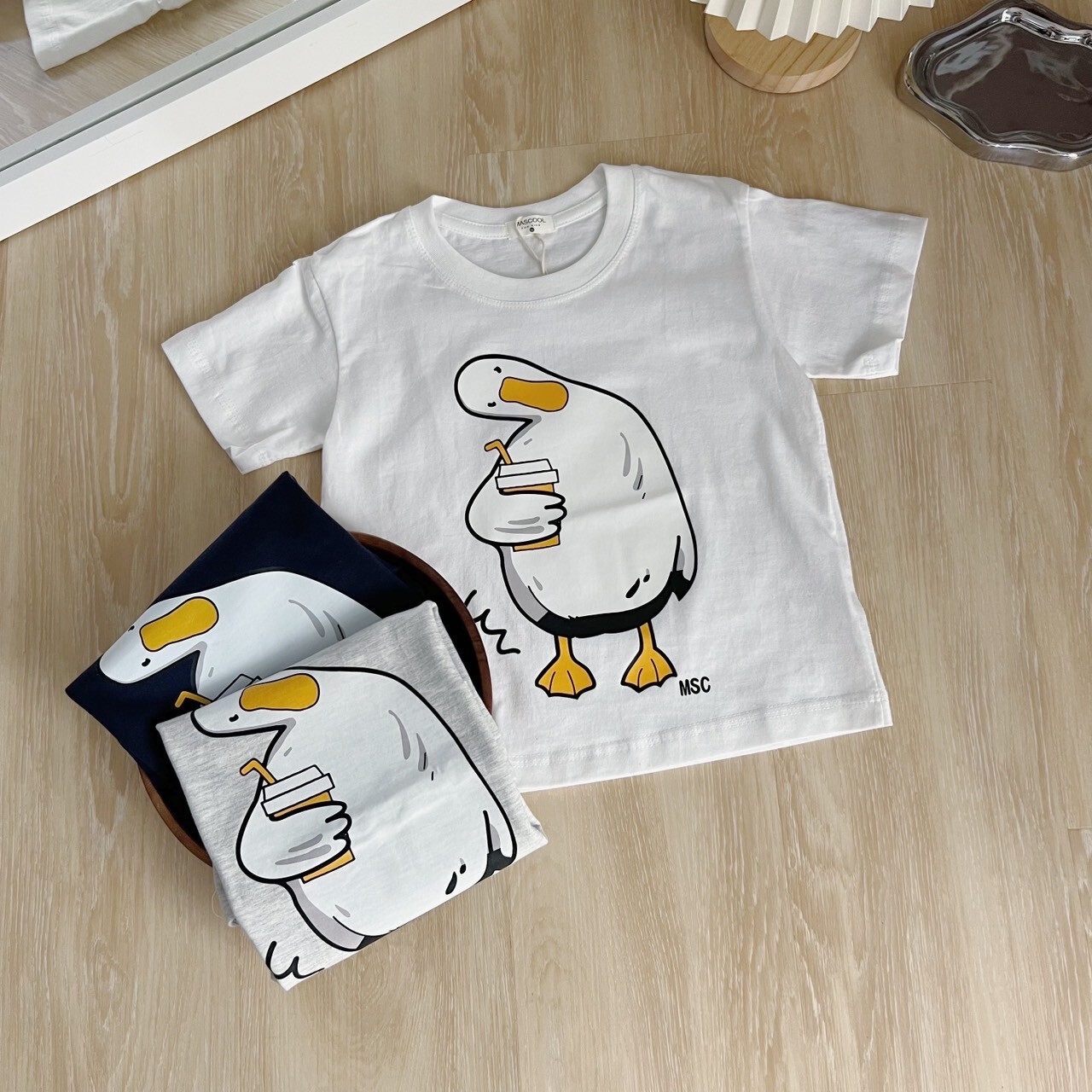 MS-KID17 歪頭鴨兒童短袖