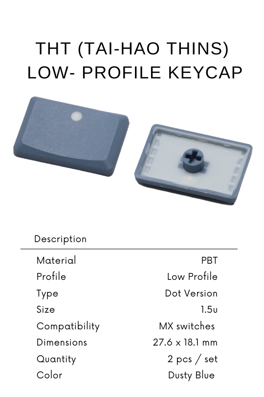tht-taihao-low-profile-keycaps-pbt-for-Dusty-Blue-MX-Switches-Chocv1-1.5U
