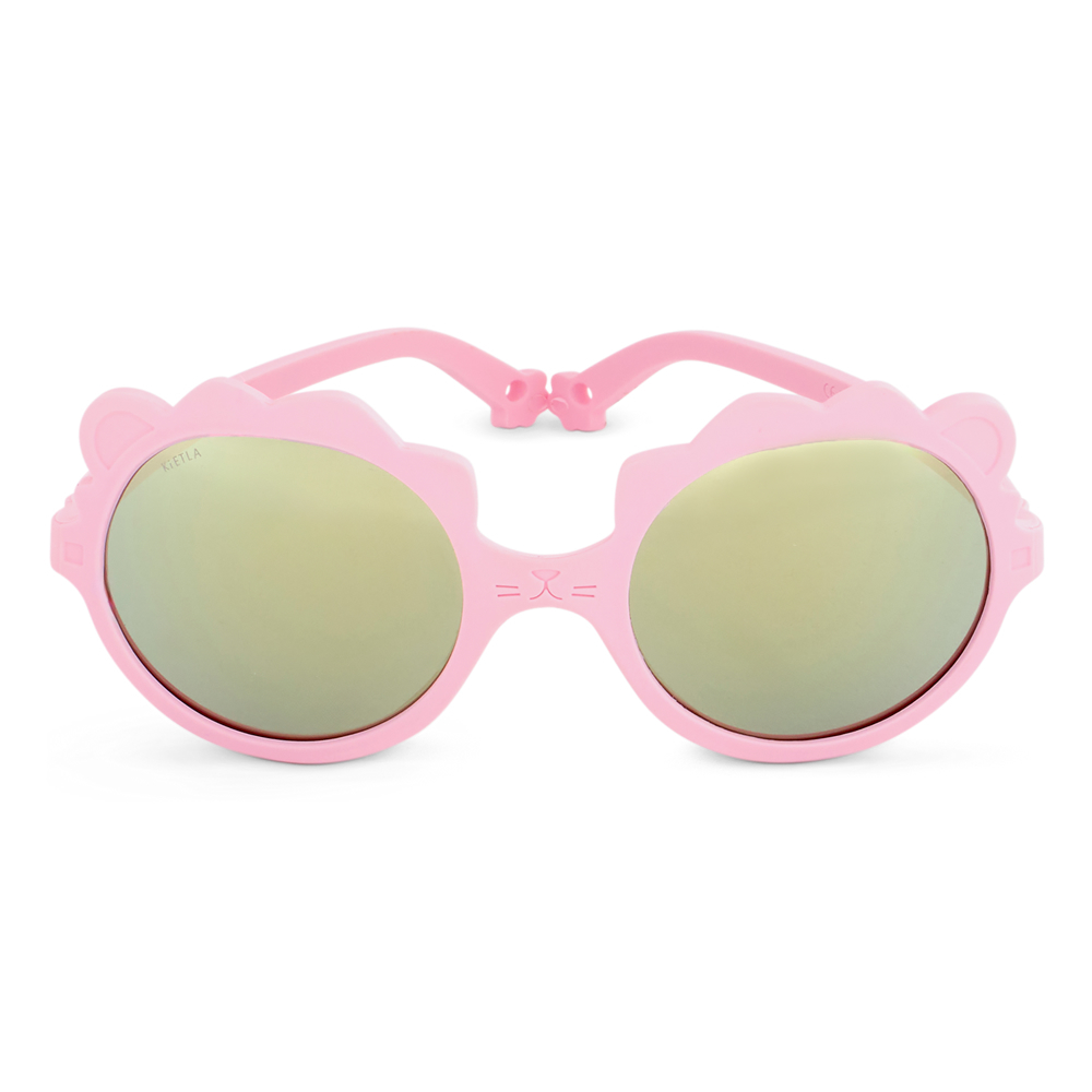 法國KiETLA LION萌貝獅幼兒太陽眼鏡(1-4Y 櫻花粉)