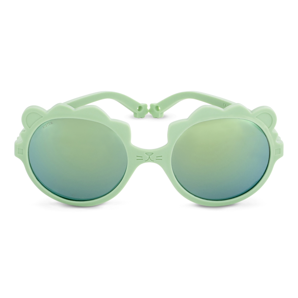 法國KiETLA LION萌貝獅幼兒太陽眼鏡(1-4Y 霧灰綠)