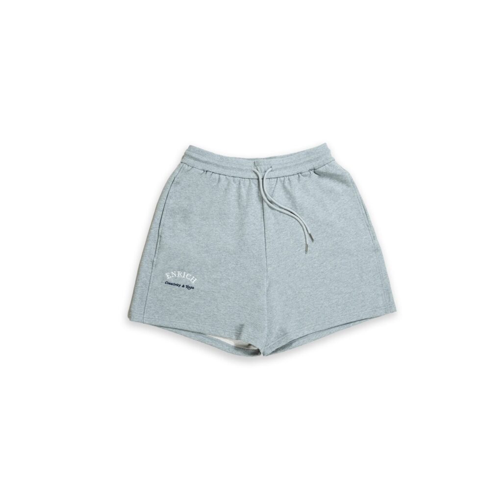 刺繡高品質料棉短褲