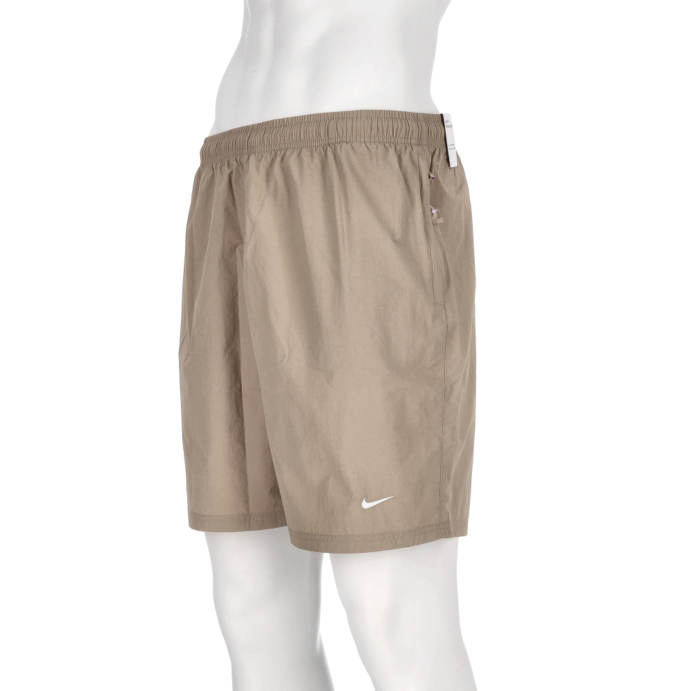 Nike LAB Solo Shorts 男款 卡其色 運動 防潑水 休閒 寬鬆 抽繩 短褲 DX0750-247
