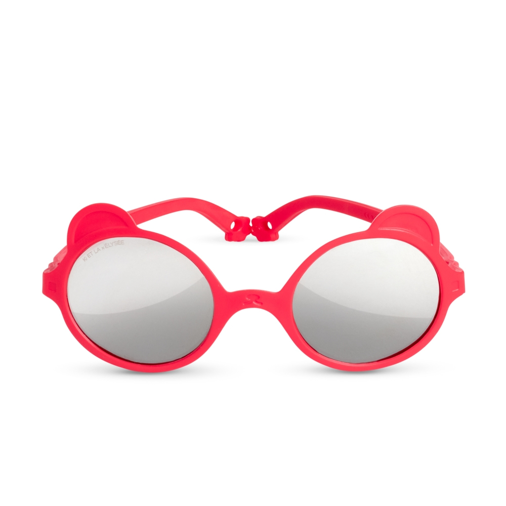 法國KiETLA OURS'ON萌貝熊幼兒太陽眼鏡(1-4Y 法國紅)