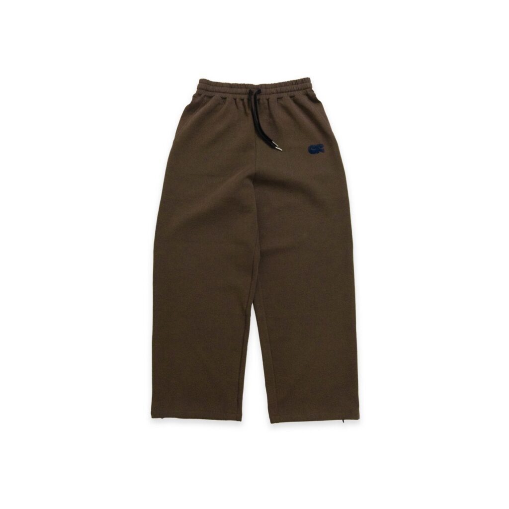 空氣感棉寬褲 - Chocolate