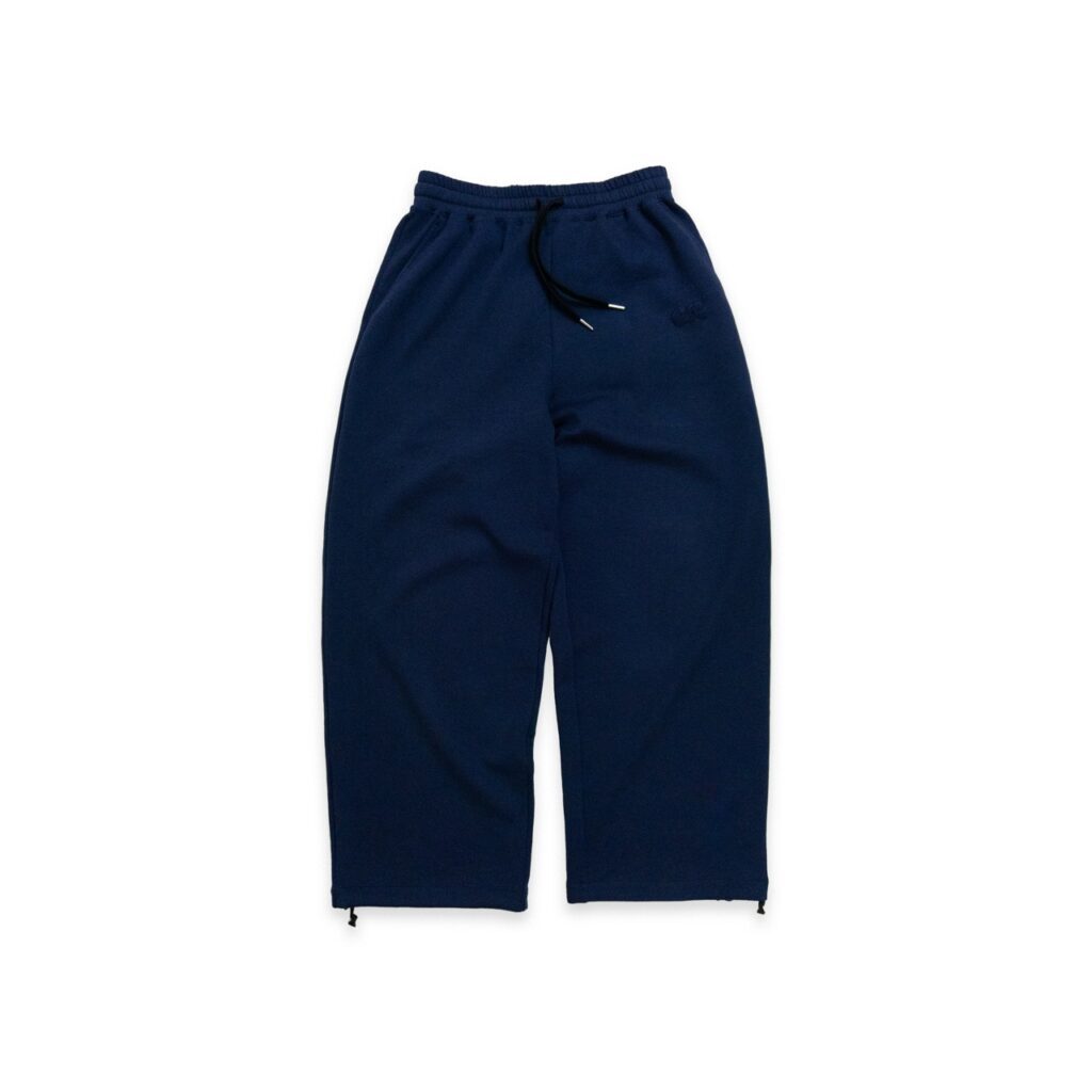 空氣感棉寬褲 - Navy