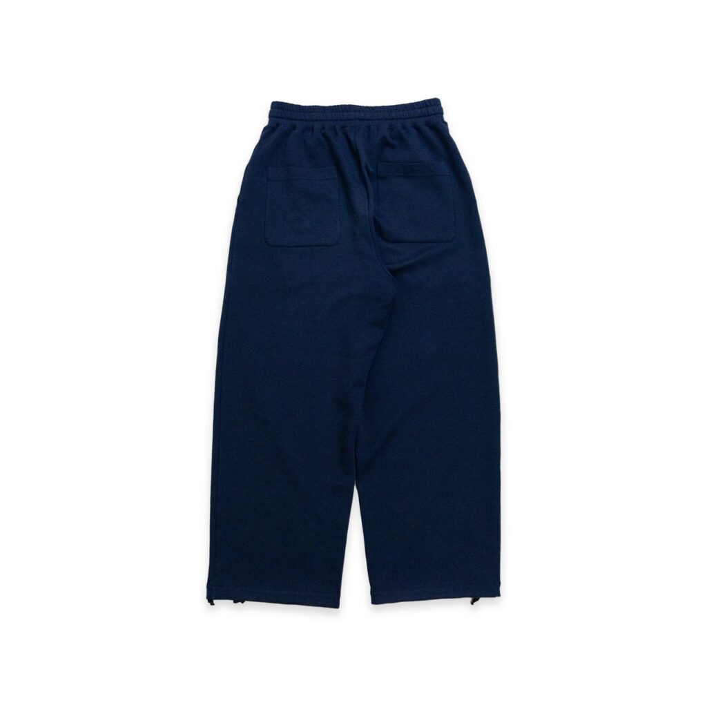 空氣感棉寬褲 - Navy