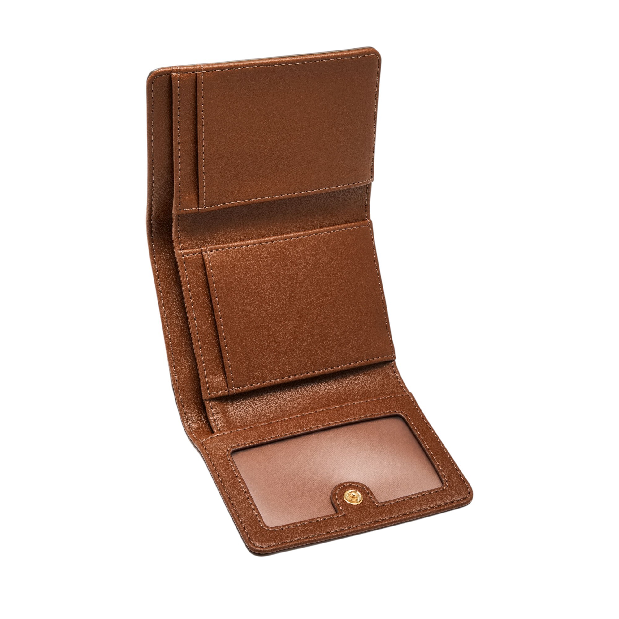 Logan 真皮RFID防盜三折短夾-綠色 SL10067316