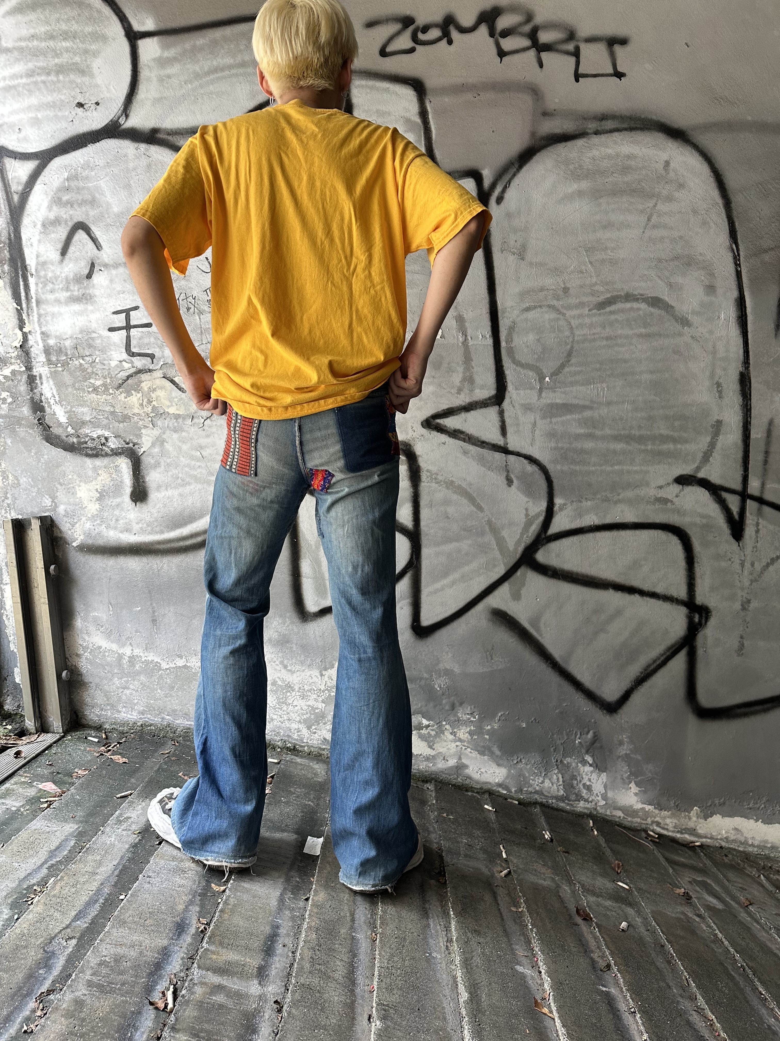 70s Wrangler Denim Bell Bottom Pant W32