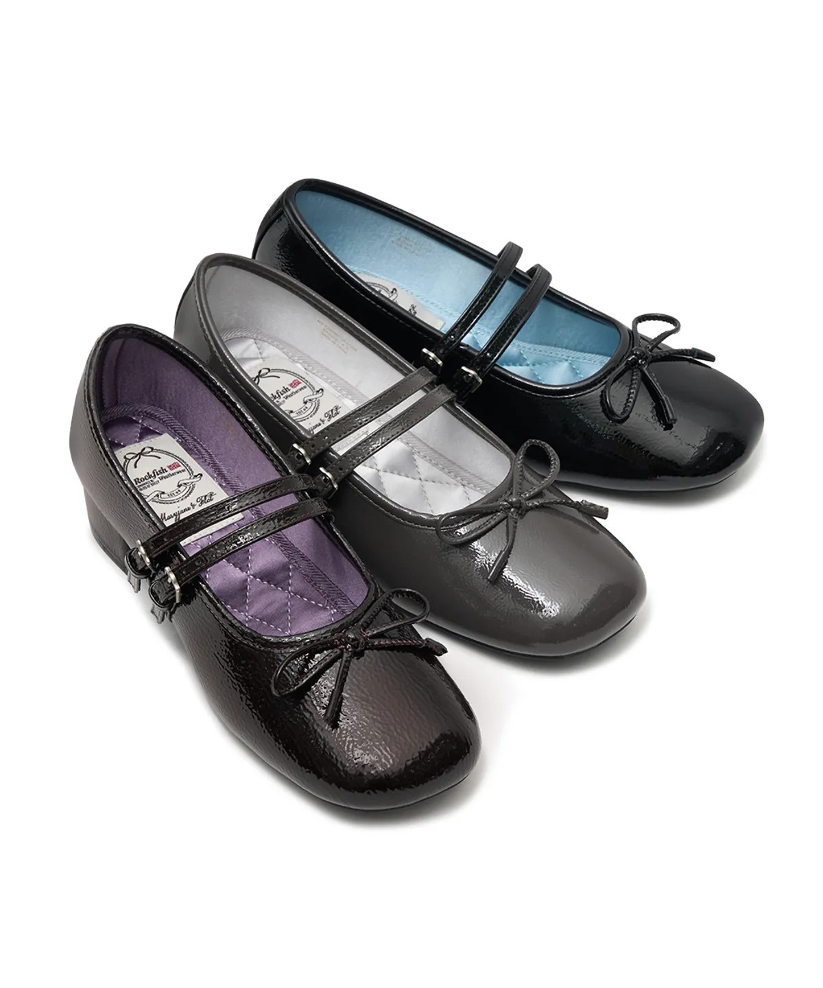 Rockfish Weatherwear SQUARE TOE TWO STRAP MARYJANES(4CM)