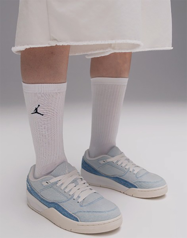 女鞋 NIKE W JORDAN FLIGHT COURT SE 藍 牛仔 刺繡 緩震 休閒 運動鞋【IB4414-100】