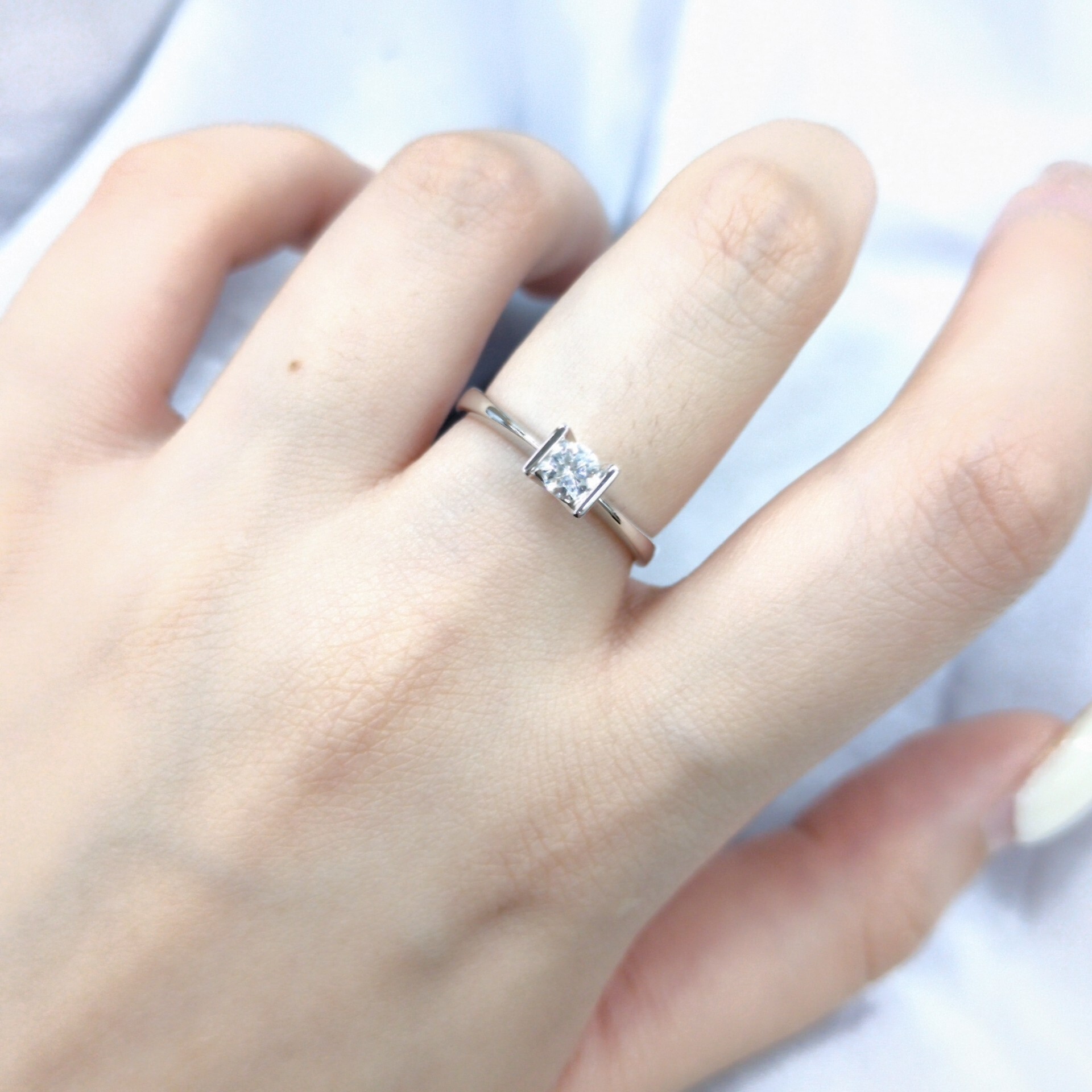 18K White Gold 0.25ct Diamond Ring