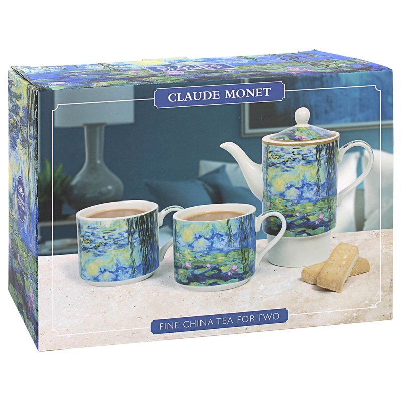 lesserpavey,monet,莫內,睡蓮池,茶壺,杯壺組,杯壺,茶壺,午茶組,雙人杯壺組,雙人午茶組,子母壺,一壺二杯,送禮,生活用品,英式茶具,選品,家居,下午茶,儀式感,內湖,換個角度有限公司