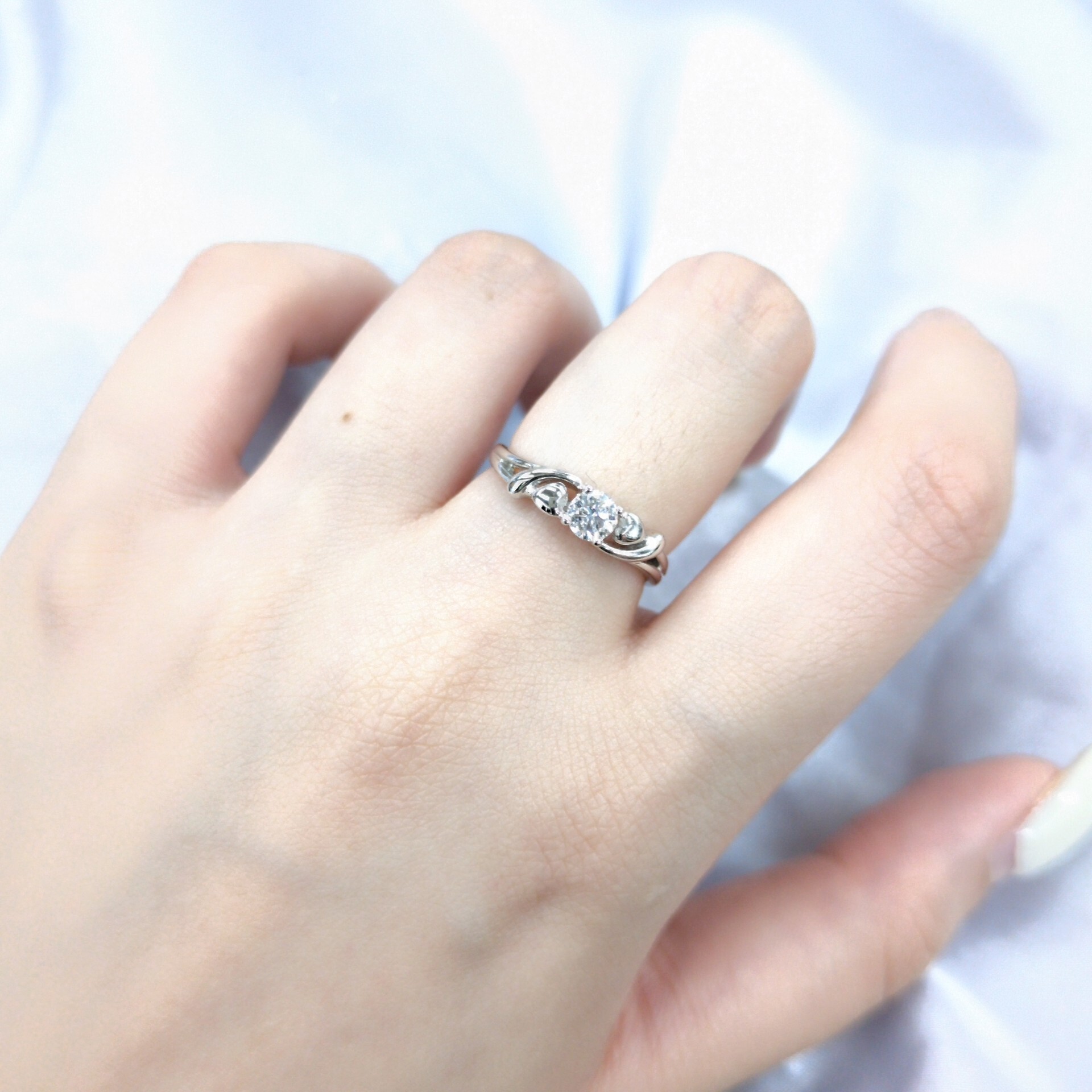 18K White Gold 0.26ct Diamond Ring