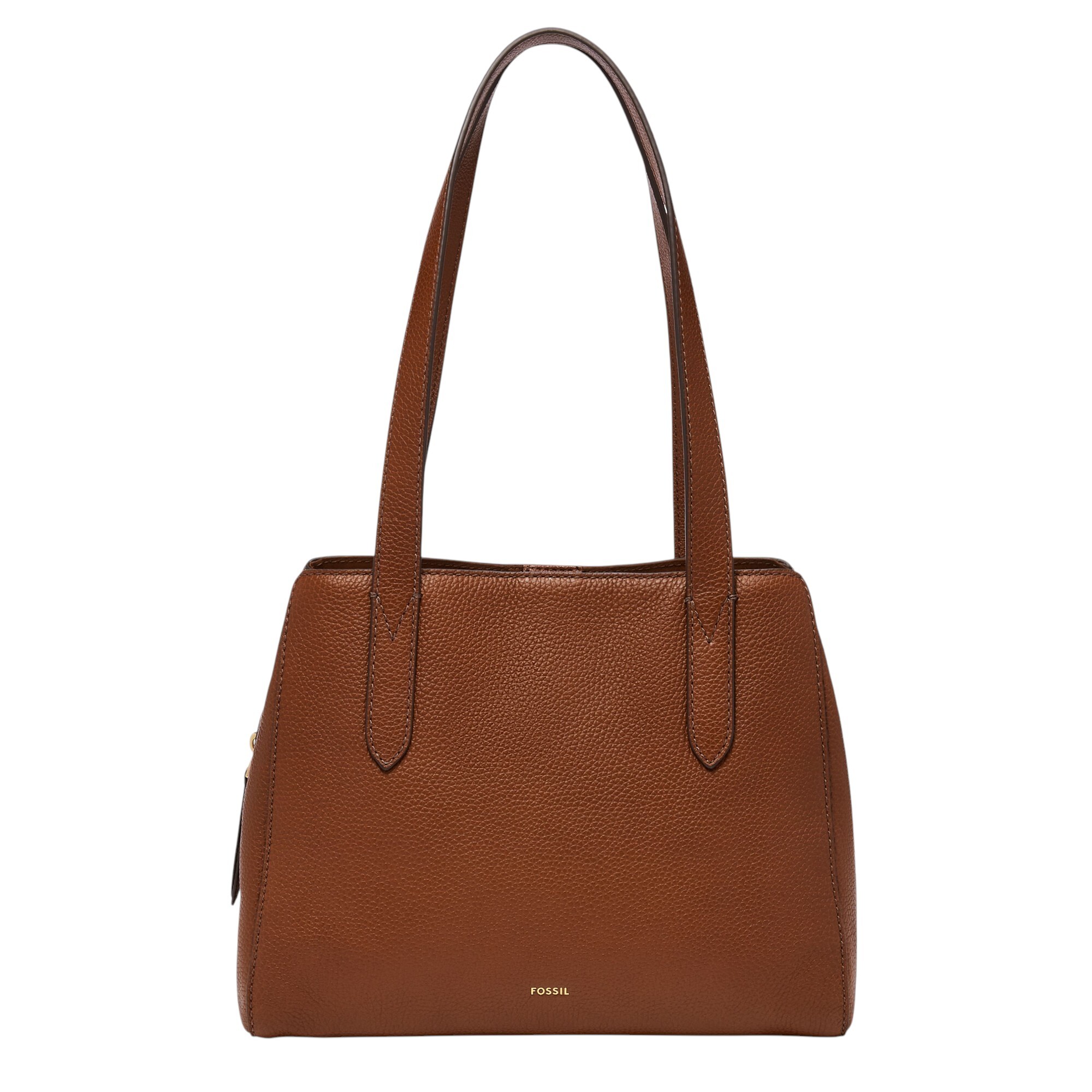 Jayne 真皮氣質肩背包-棕色 SHB3310210