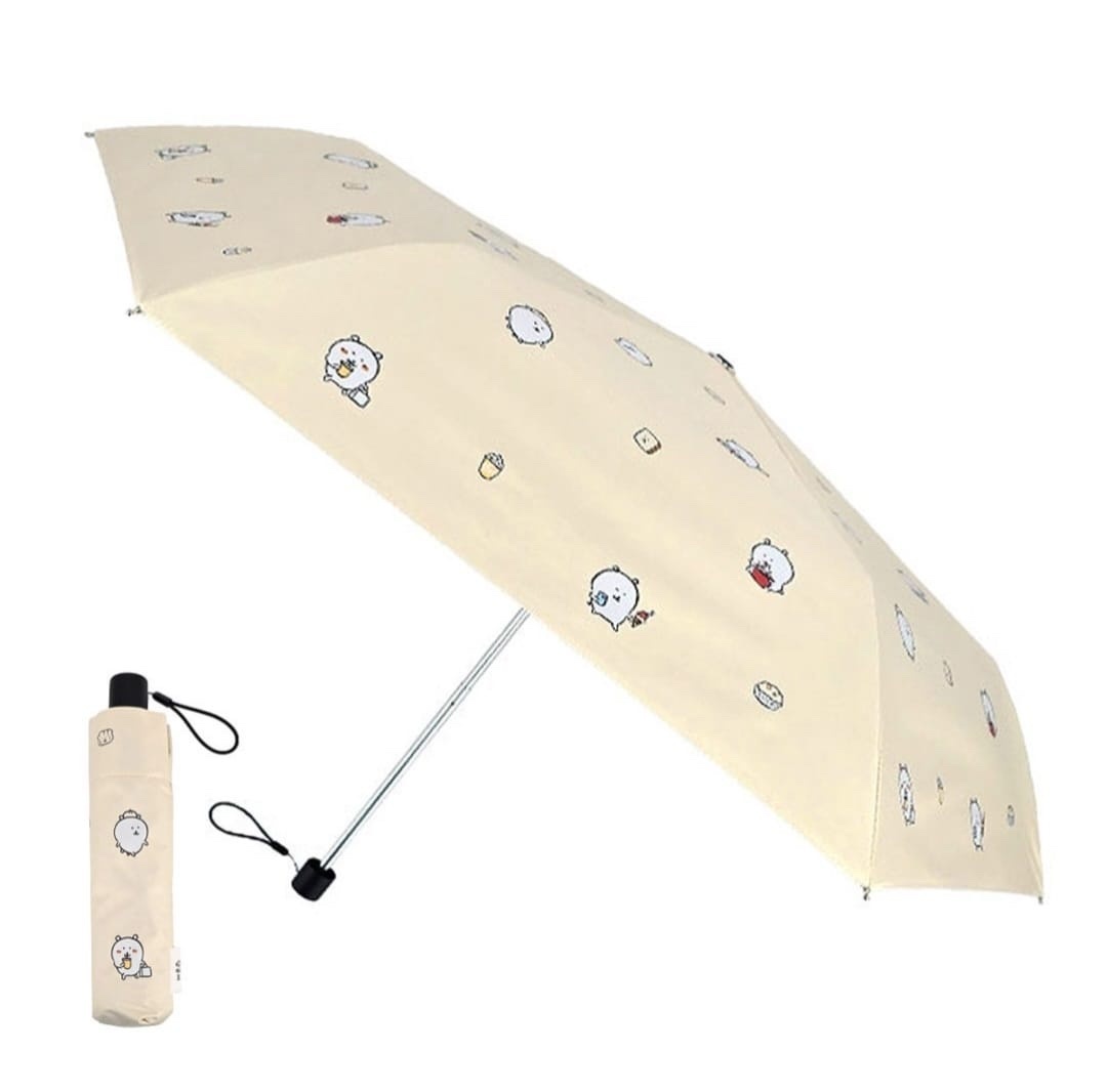 現貨｜韓國限定 白熊 手動三段式纖細摺疊傘 遮光塗層 50CM