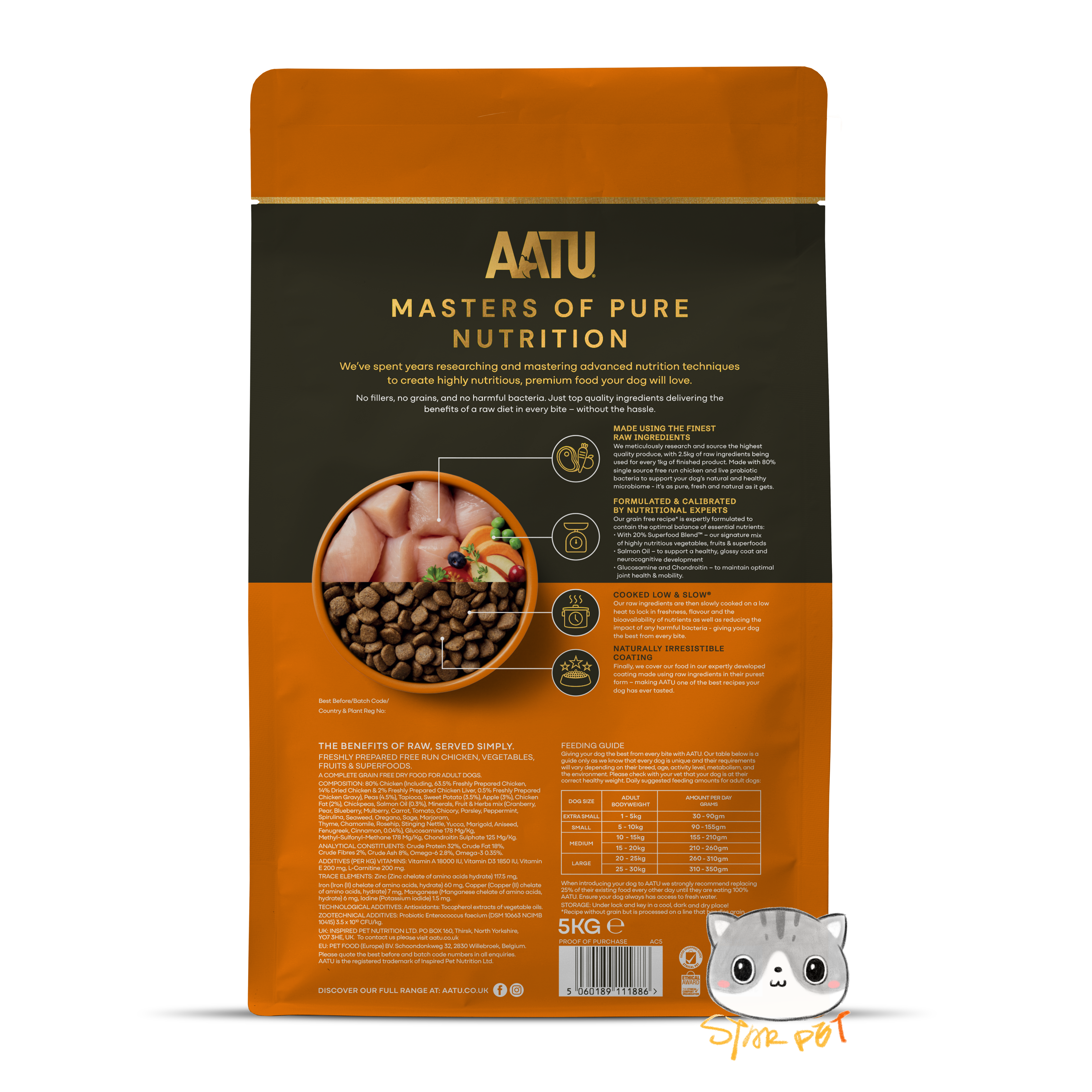 AATU Free Run Chicken Dog Recipe 1.5kg/5kg/10kg