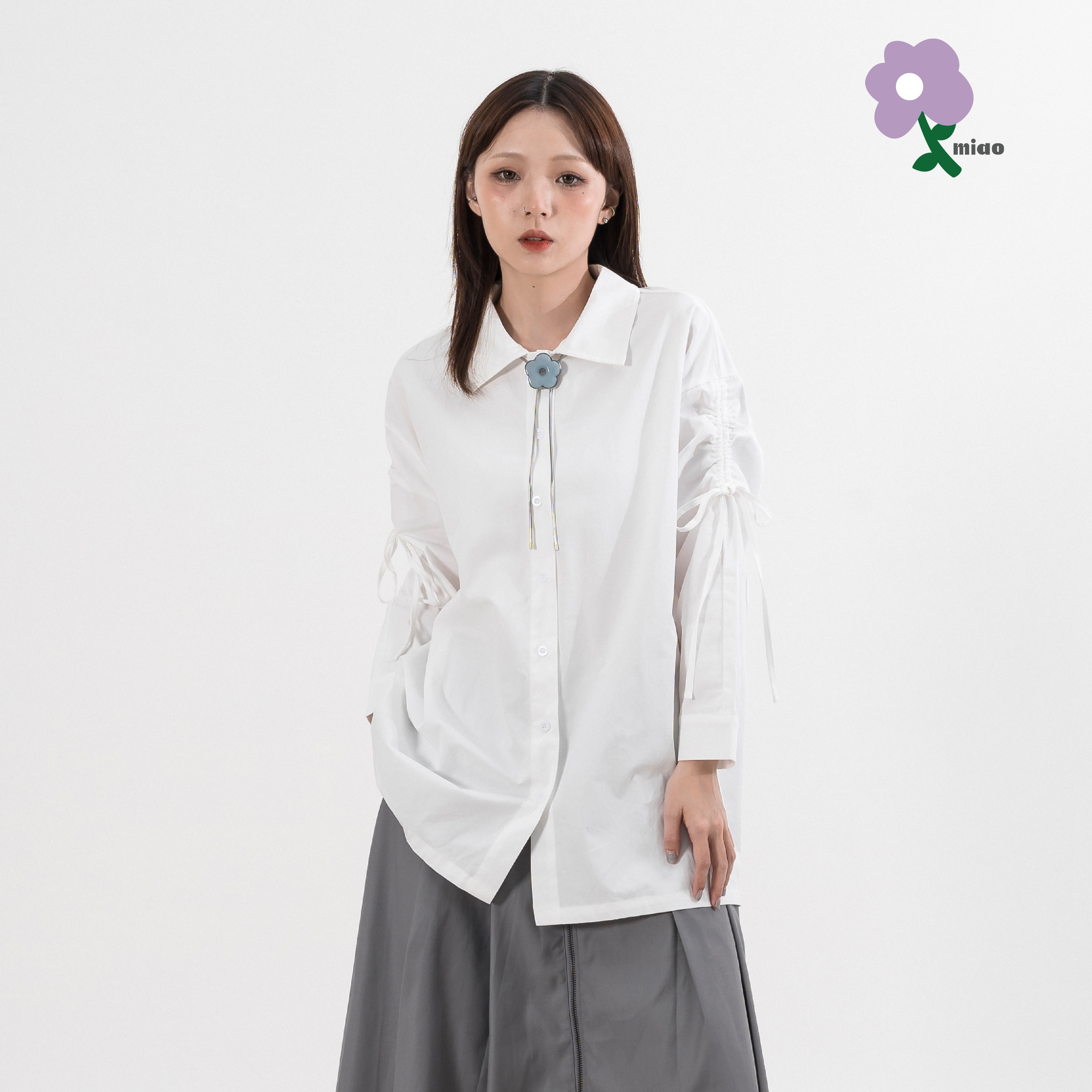 AGILITY MIAO Straps Shirts 綁帶 長袖襯衫 [M-SH01]