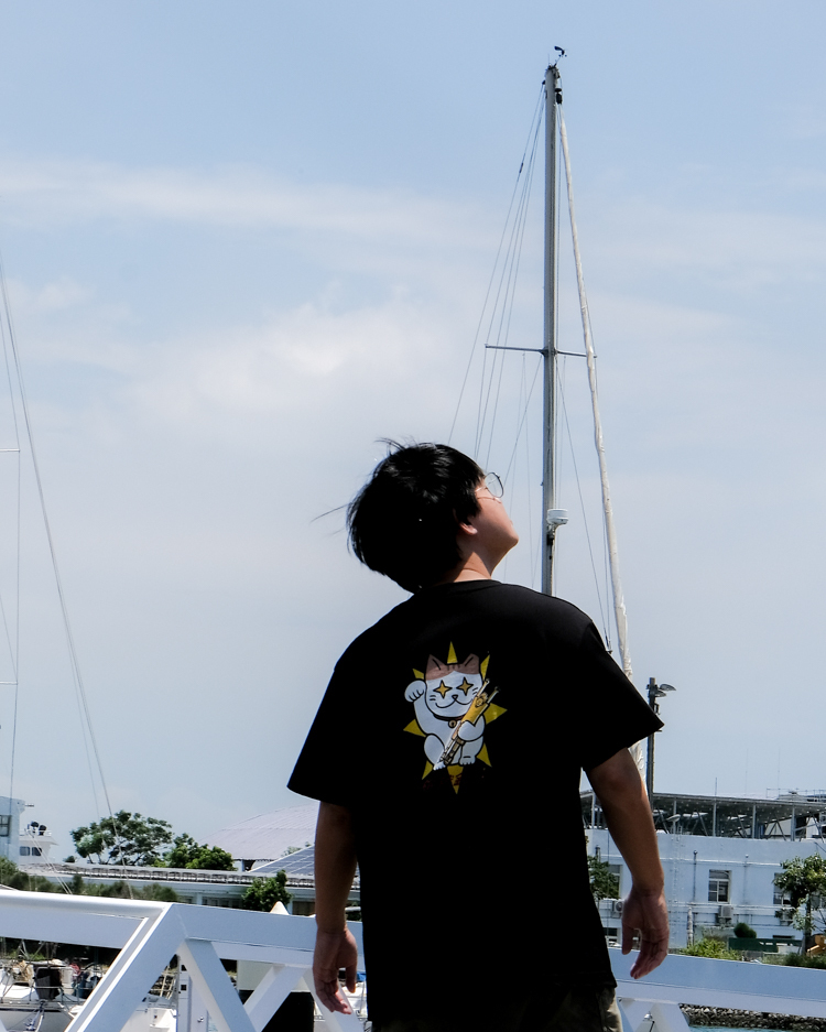 SPPPP｜Flying Boys｜短 Tee｜新招財阿懂｜黑 Tee