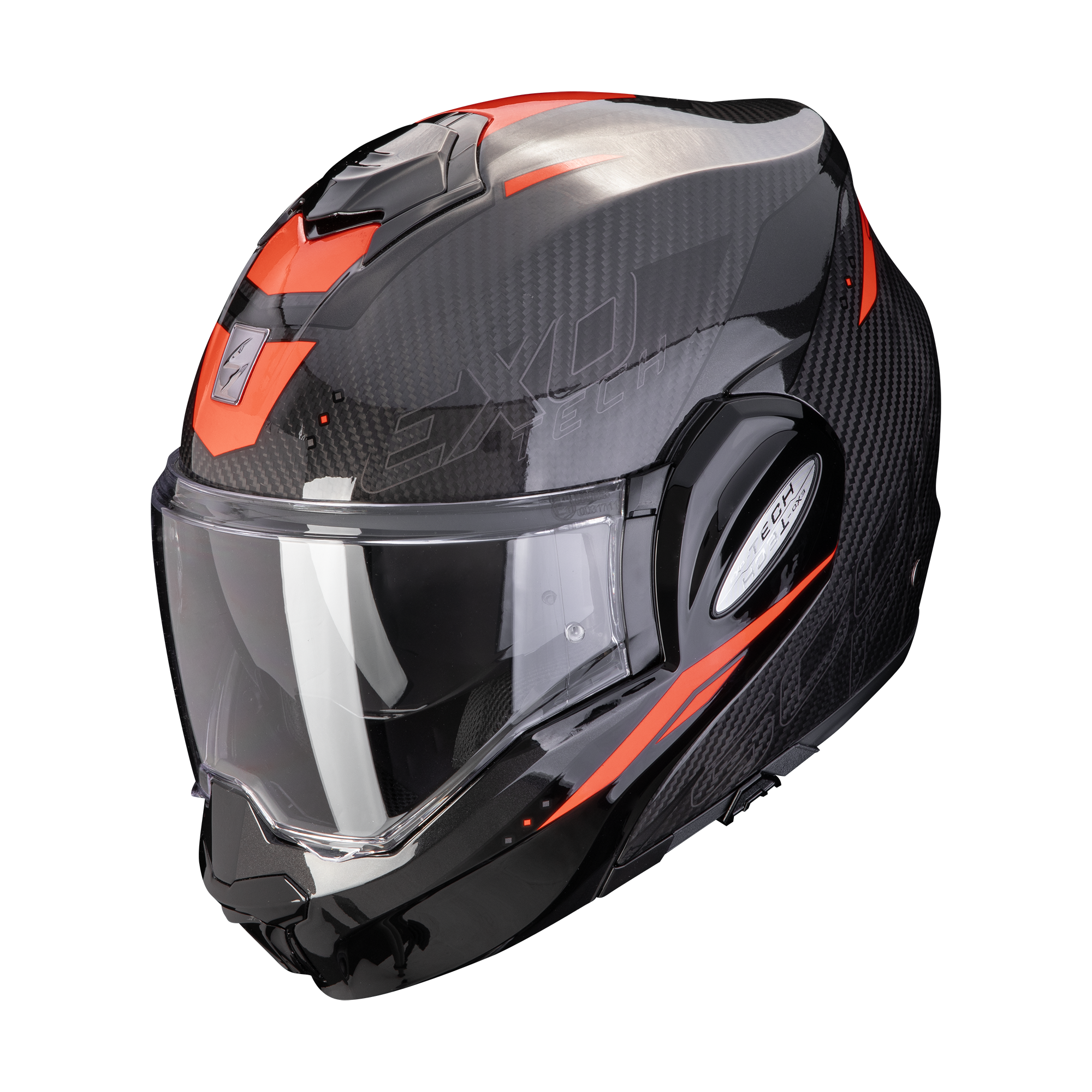 SCORPION EXO-TECH EVO CARBON 彩繪 ROVER 黑紅 碳纖維 可樂帽 可掀式安全帽