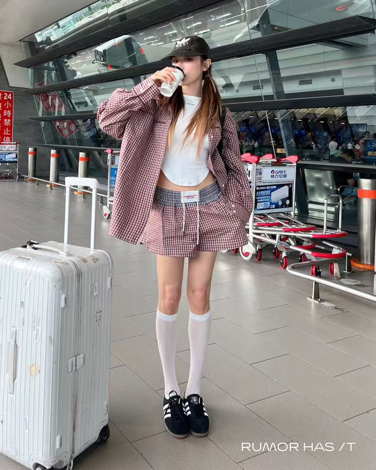 Cherry Check Overshirt