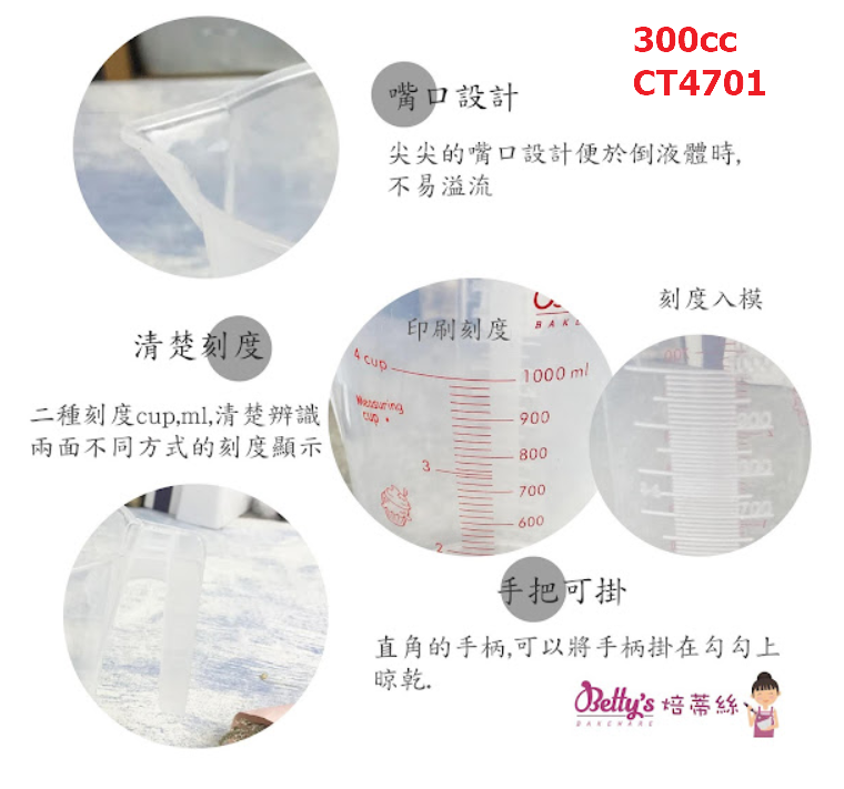 【可可博士 DR.KEKE】焙蒂絲 耐熱量杯  300/500/1000c.c