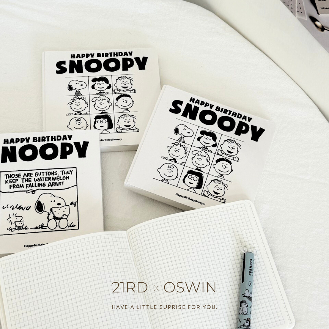 SNOOPY 史努比 九宮格漫畫 筆記本