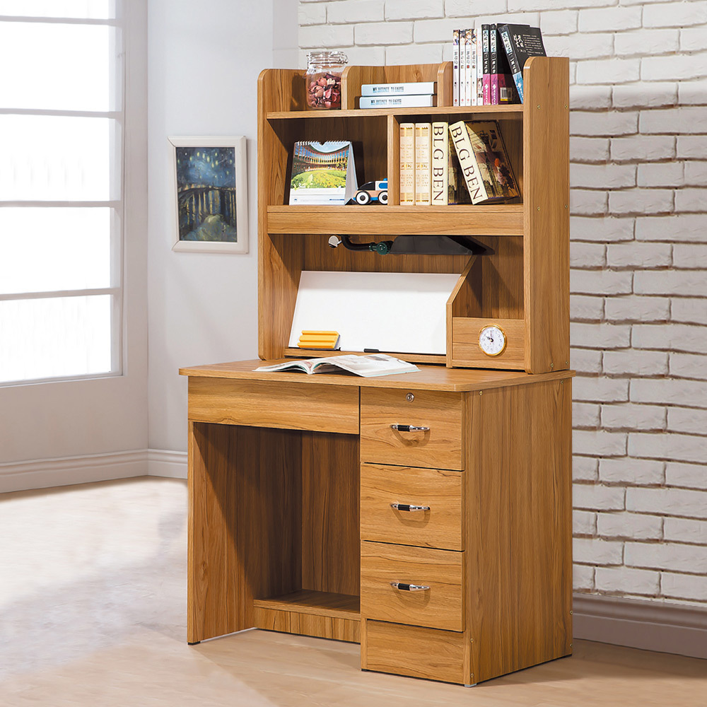 羅亞3尺書桌(上座+下座)