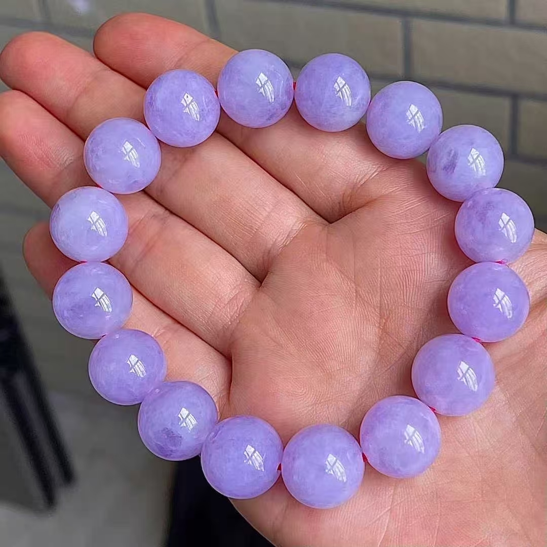 726357 翡翠冰紫羅蘭手串 (13mm直徑)