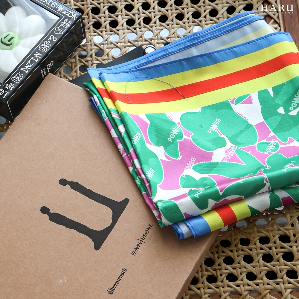 GD G-DRAGON Ubermensch POWER Scarf Multi 權志龍 應援帽 彩色方巾 圍巾 包頭巾