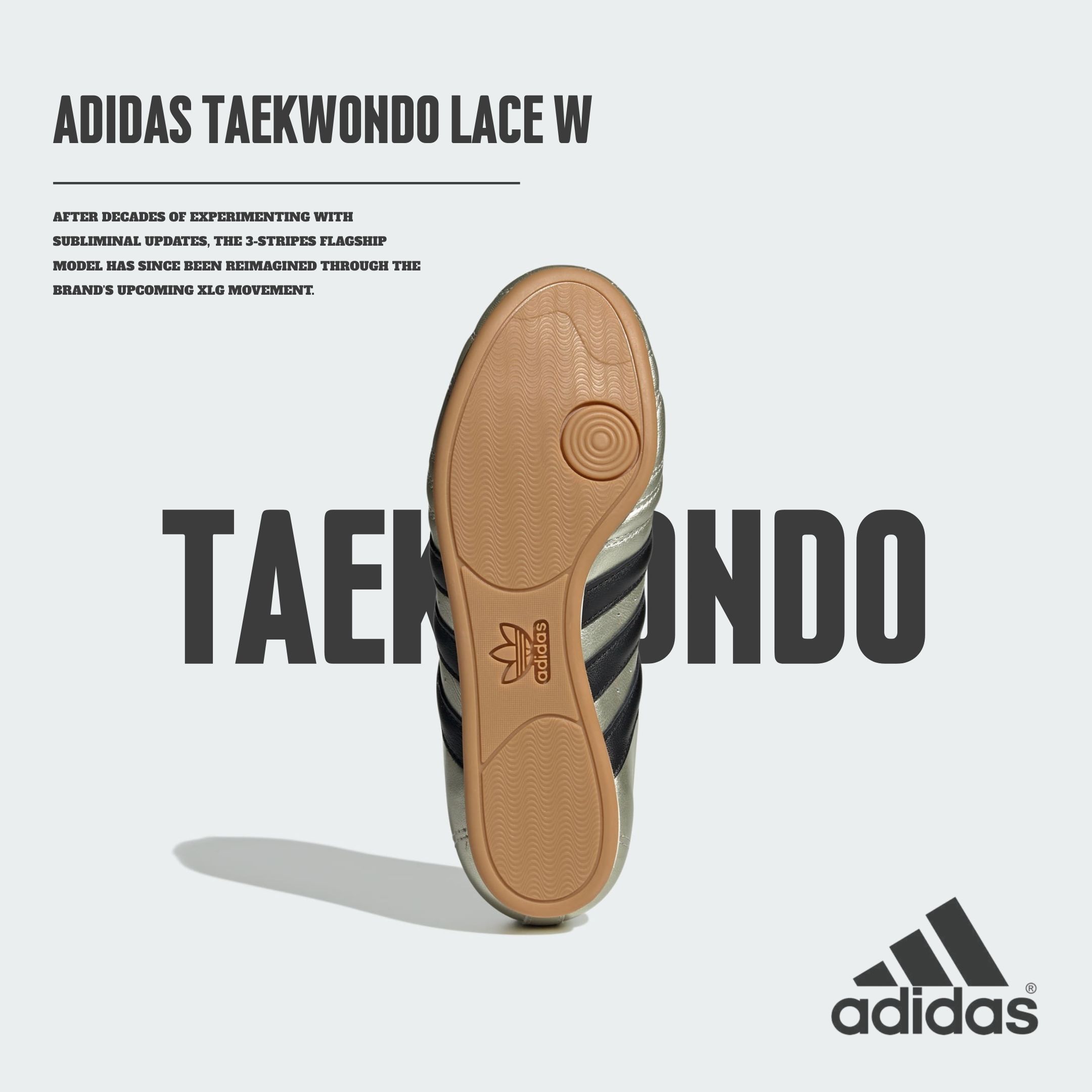 NICEDAY 現貨 Adidas Taekwondo Lace 宋雨琦 同款 代言 復古 金色 玫瑰金 金銀 薄底 女鞋 JP8132