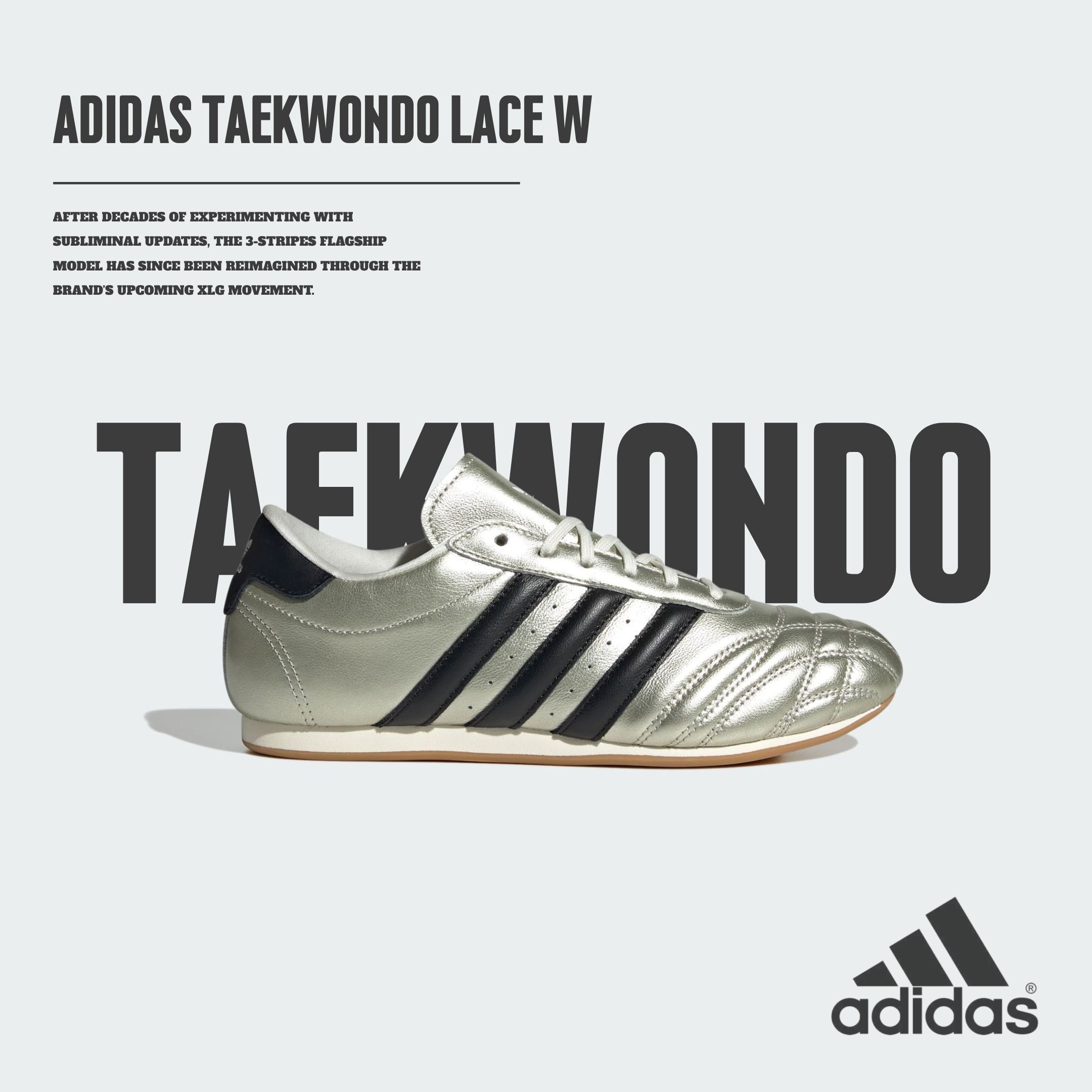 代紋　金張 NICEDAY 現貨Adidas Taekwondo Lace 宋雨琦同款代言復古金色玫瑰金金銀