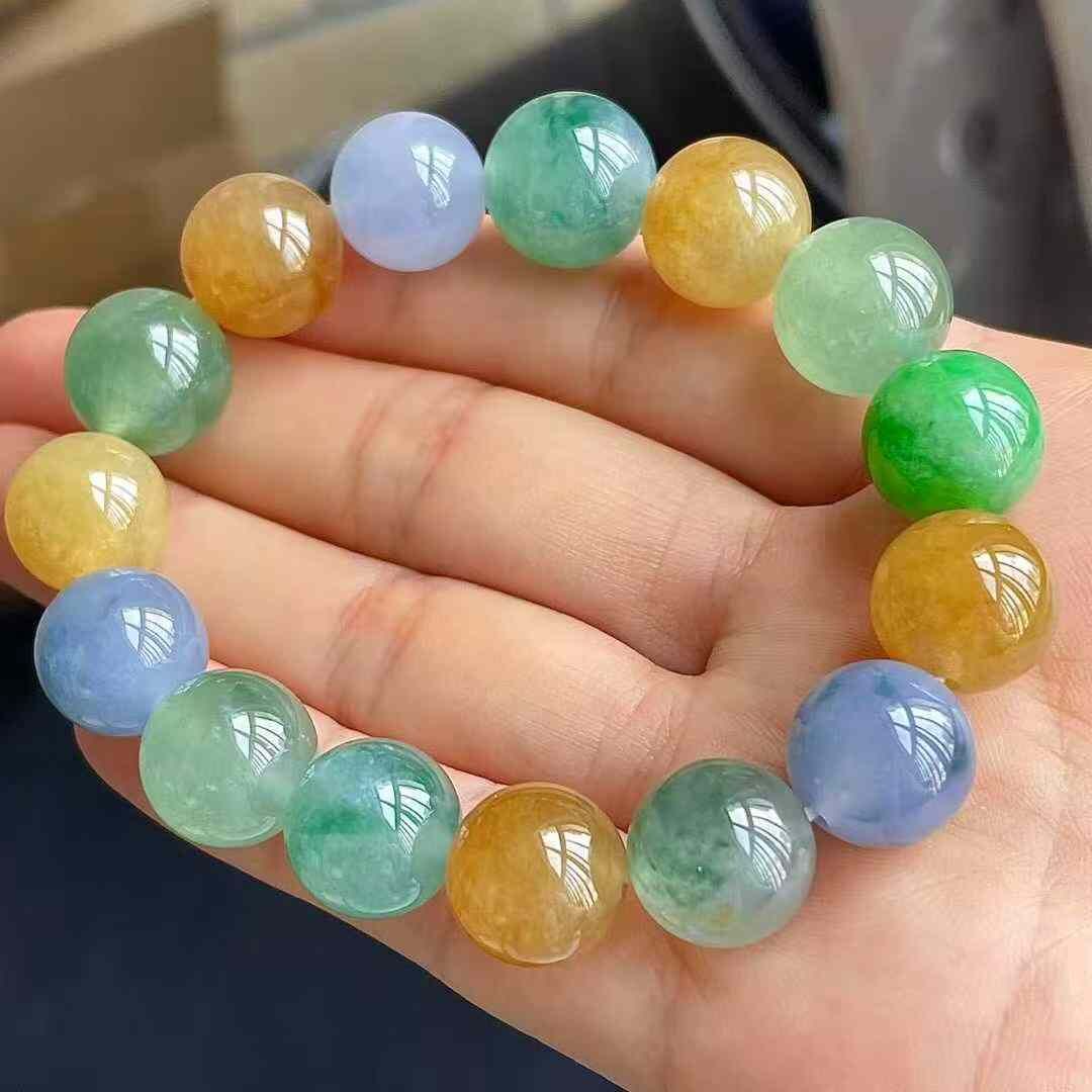 726361 翡翠冰種多寶手串 (11.7-12.8mm直徑)