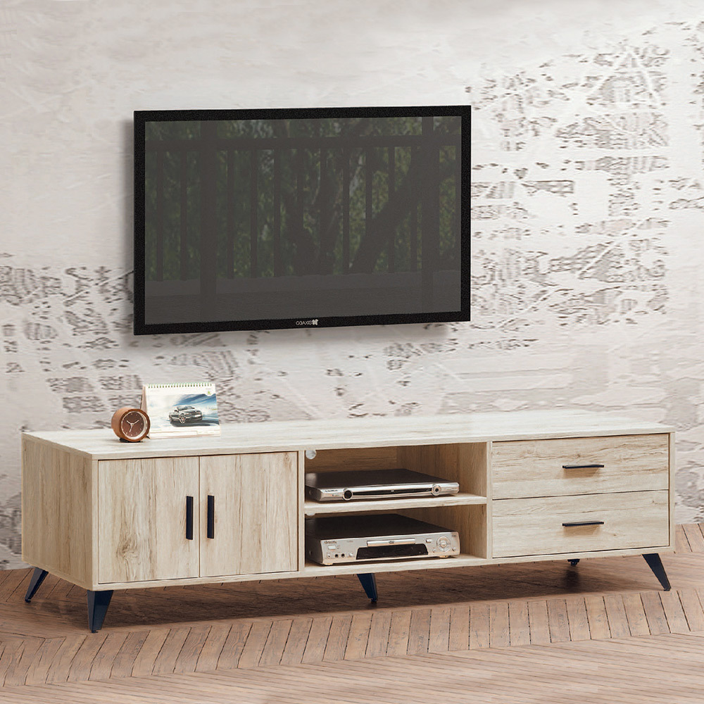 諾特斯7尺二門二抽電視櫃/長櫃